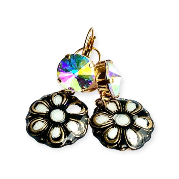 Flower Noir Earrings
