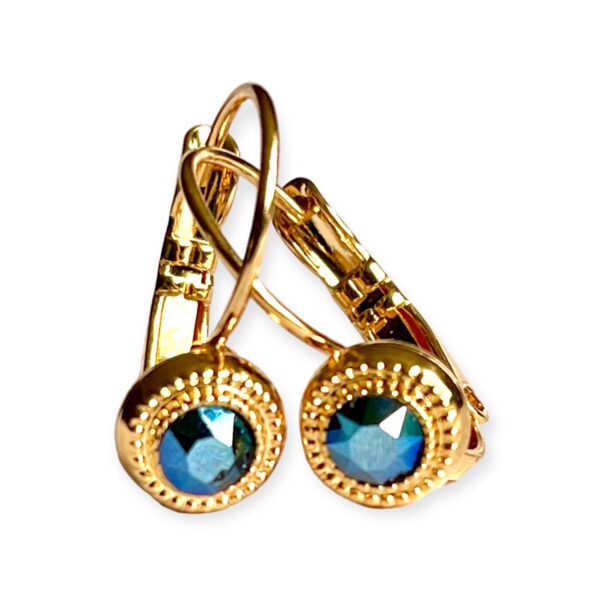 Royal Blue Yellow Gold - Sugar Earrings