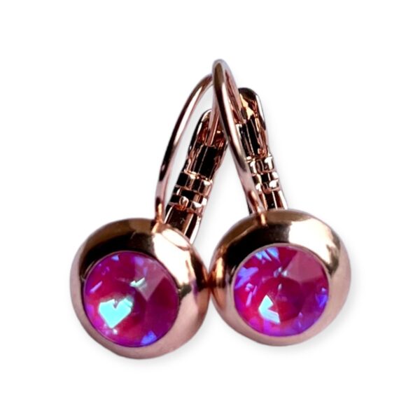 Cherry Blue Rose Gold - Sweetness Earrings